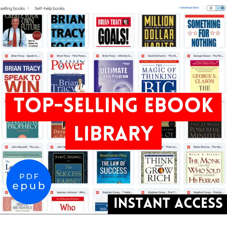 Collection d'ebooks les plus vendus : accès instantané (EPUB et PDF)